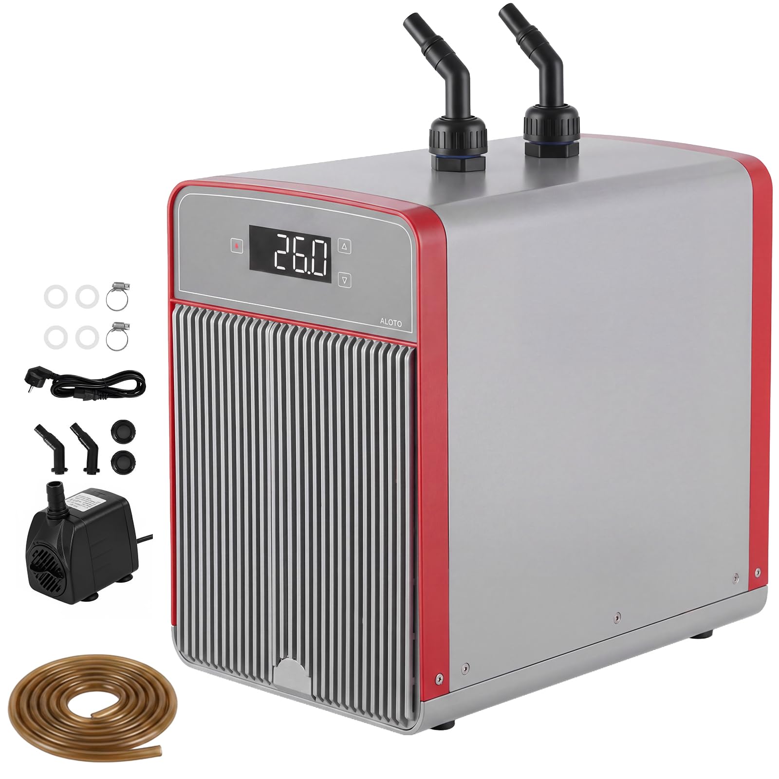 Refrigeratore Acquario 160L, Refrigeratore per Acquario D'acqua Serbatoio di Pesce Raffreddatore Acquario Silenzioso Raffreddamento Acquario con Compressore per Acquari, Meduse, Piante D'acqua