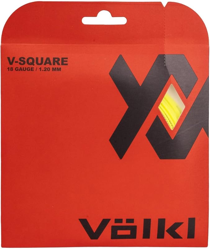 V-Square | Tennis Racquet String | Ultimate Spin & Firm Feel | Co-Polymer Square Shape