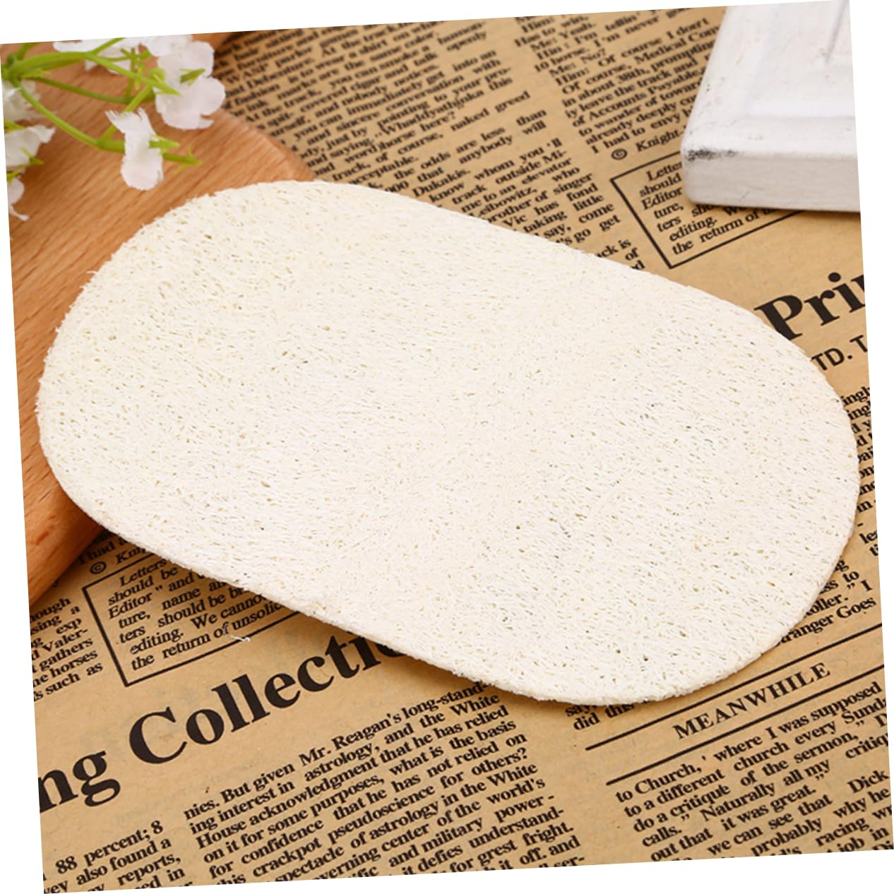 Alipis 5 Set Luffa per Lavare I Piatti Spugna della Loofah Naturale Asciugatutto Strofinaccio Cucina Strumenti per Il Lavaggio della Vasca Spugne Lavapavimenti Bianca 10 Pezzi * 5