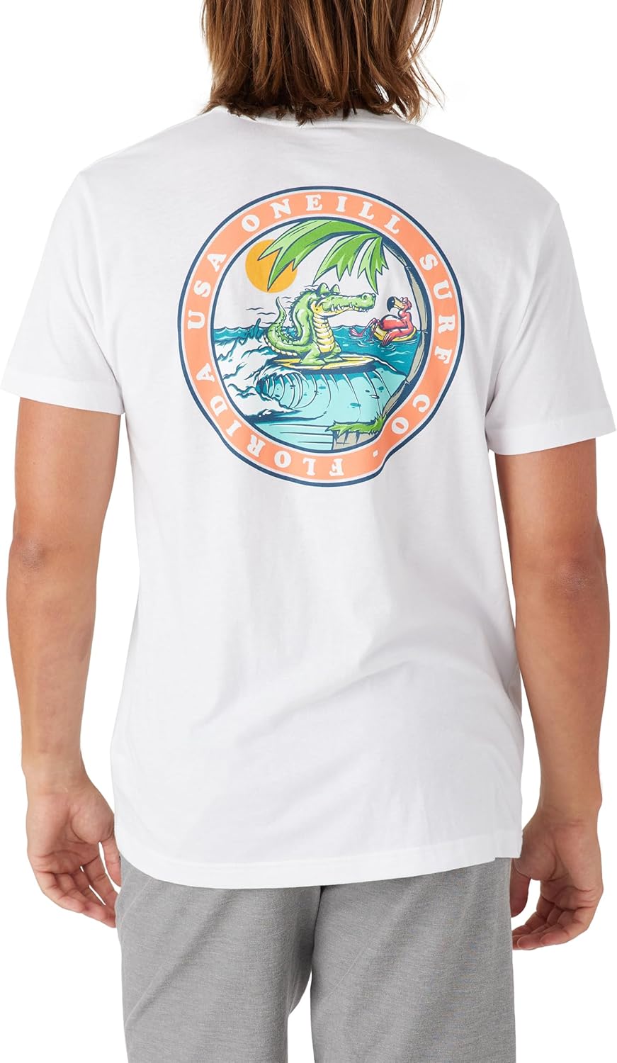 O'NEILL Men's Later Gator Graphic T-Shirt – Soft Cotton Short Sleeve Tee for Casual Wear