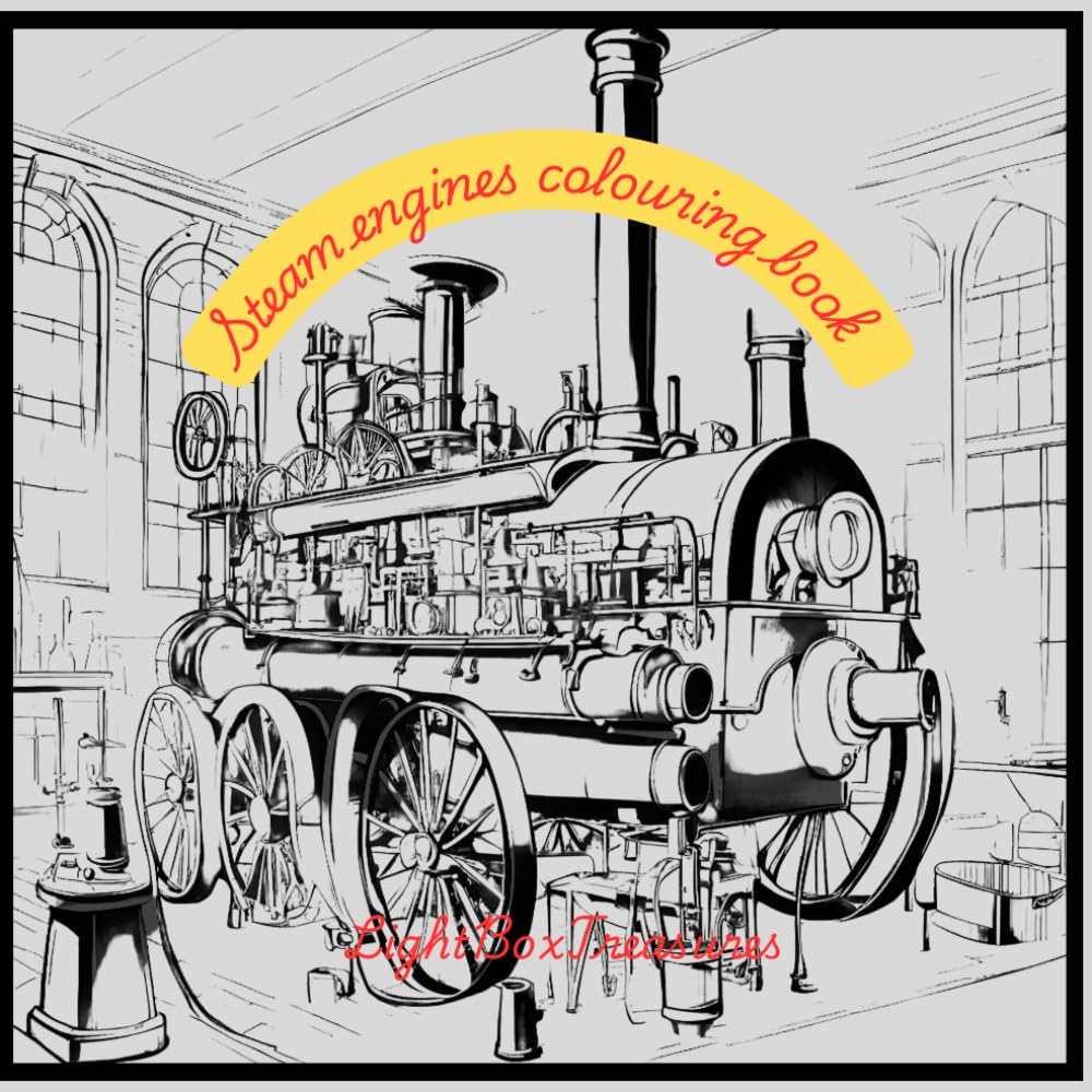 Steam engine coloring book
