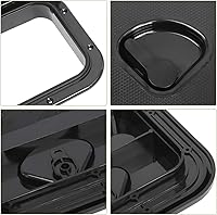 Vista 6 de Amarine Made Boat Hatch Access Hatch and Lid Marine Grade 24" x 9-5/8" for Marine Caravan RV-White