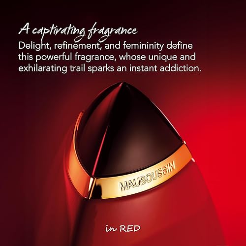 Miniatura 3 de Mauboussin - In Red 3.4 fl oz (3.3 Fl Oz) - Eau de Parfum para Mujer - Aromas orientales, florales y amaderados