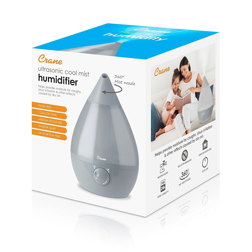 ディミトリー　　mhsk9 Amazon.com: Crane Ultrasonic Teardrop Cool Mist Humidifier