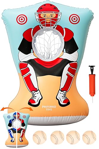 Preferred Toys Inflatable Baseball Pitching Target for Kids 3 and