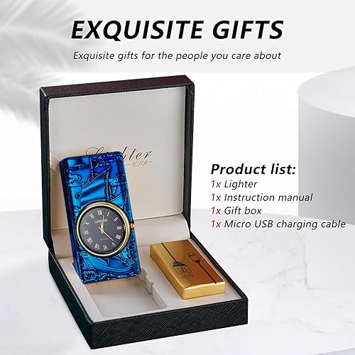 Miniatura 7 de Encendedor eléctrico USB, recargable, resistente al viento, encendedor de velero sin llama con arco de plasma doble para velas, incienso, fuegos