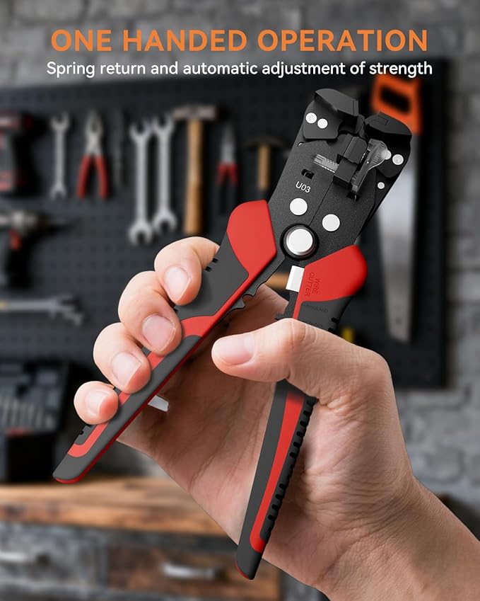 Alicate Crimpeador Automatico Uleey 3 en 1 9-20 AWG miniatura 8