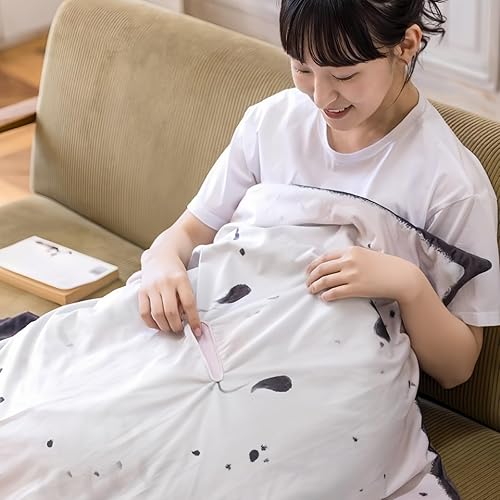 Miniatura 5 de Animal de Peluche Mantarraya Manta Raya, Capa Gigante de Felpa Suave Usable, Manta para Mascotas, Tapete de Piso para Casa, Viajes, Oficina, Camping