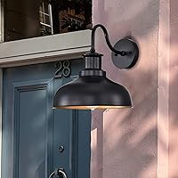 Vista 8 de Luces de granero de cuello de cisne para exteriores, apliques de pared al aire libre, luces rústicas de montaje en pared exterior, accesorios