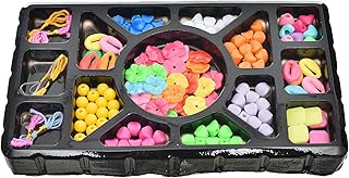 Generic Plastic medium Beads Jewelry Amazing Design With Colorful Material And Various Styles For Girls -MultiColor