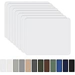 OAZ 8 Pieces 7.87 x 5.9 inch Nylon Repair Patches Nylon Fabric Patch Self-Adhesive Fabric Repair Tape Waterproof Lightweight Outdoor Gear Patch Kit for Down Jacket Clothing Tent Bag (White)