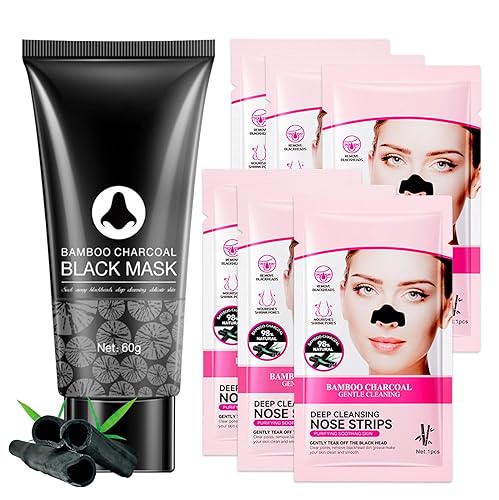 Máscara facial removedor de puntos negros, mascarilla removedora de cabeza negra de limpieza profunda para la nariz, máscara facial removedor de