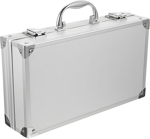 Miniatura 3 de Toyvian Maletín rígido de aluminio con inserto de espuma personalizable para instrumentos de prueba, cámaras, herramientas, piezas y accesorios,