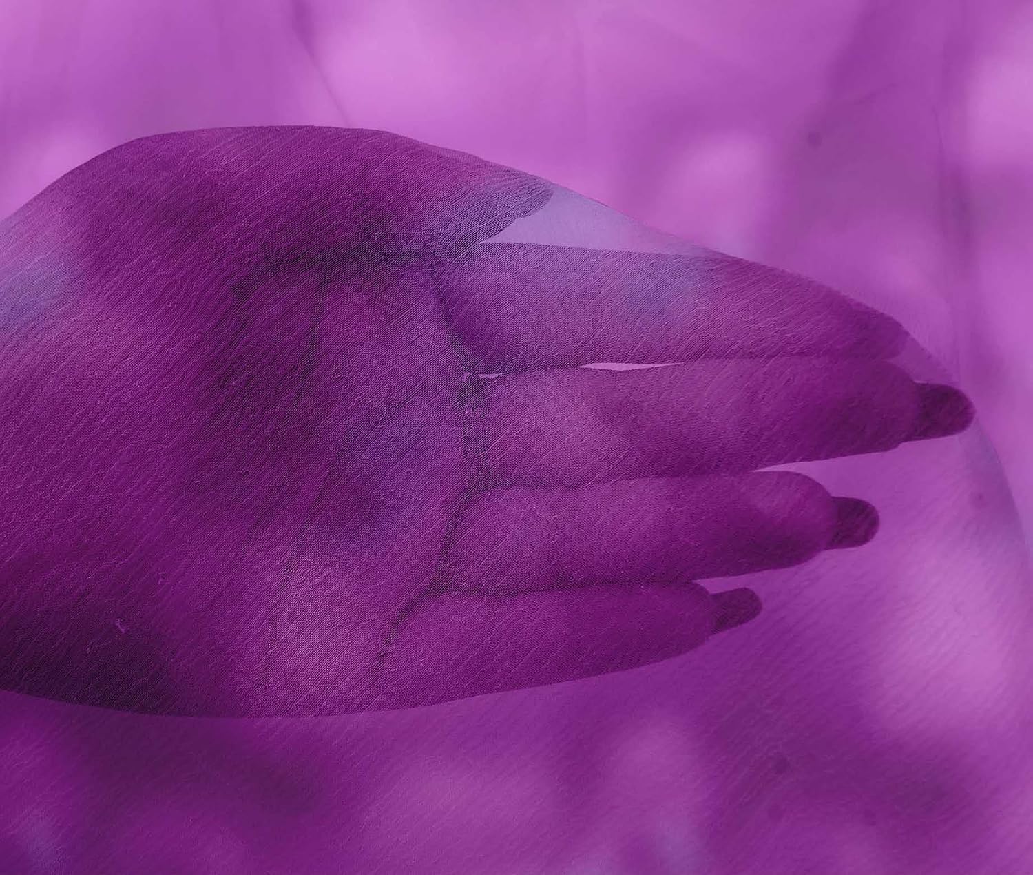 oneOone Viscose Chiffon Purple Fabric Tie Dye Sewing Craft Projects Fabric Prints By Yard 42 Inch Wide-LK