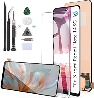 Ecran LCD cu touchscreen pentru Xiaomi Redmi Note 14 5G RongZy 24094RAD4G, negru, cu kit de reparații inclus 1