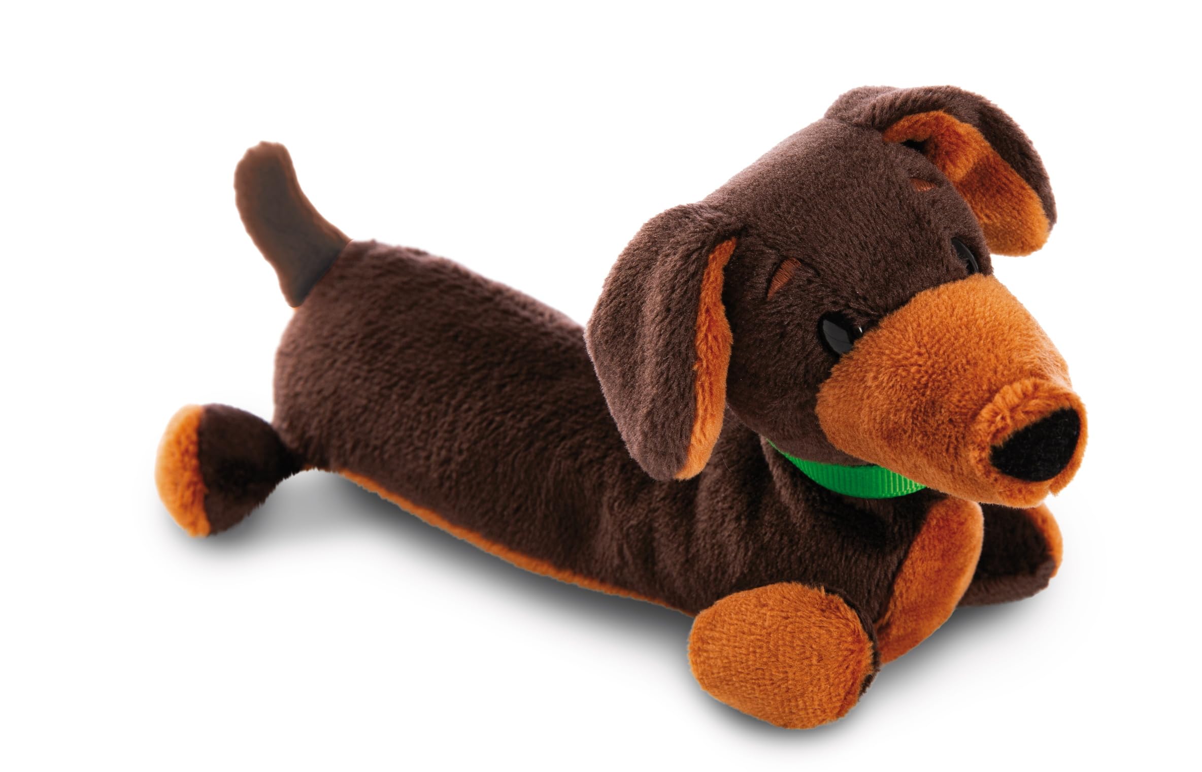 NICI 49821 cuddly toy dachshund 20cm lying brown - Soft toy made of soft plush, cute cuddly toy for cuddling and playing, for children & adults, great gift idea