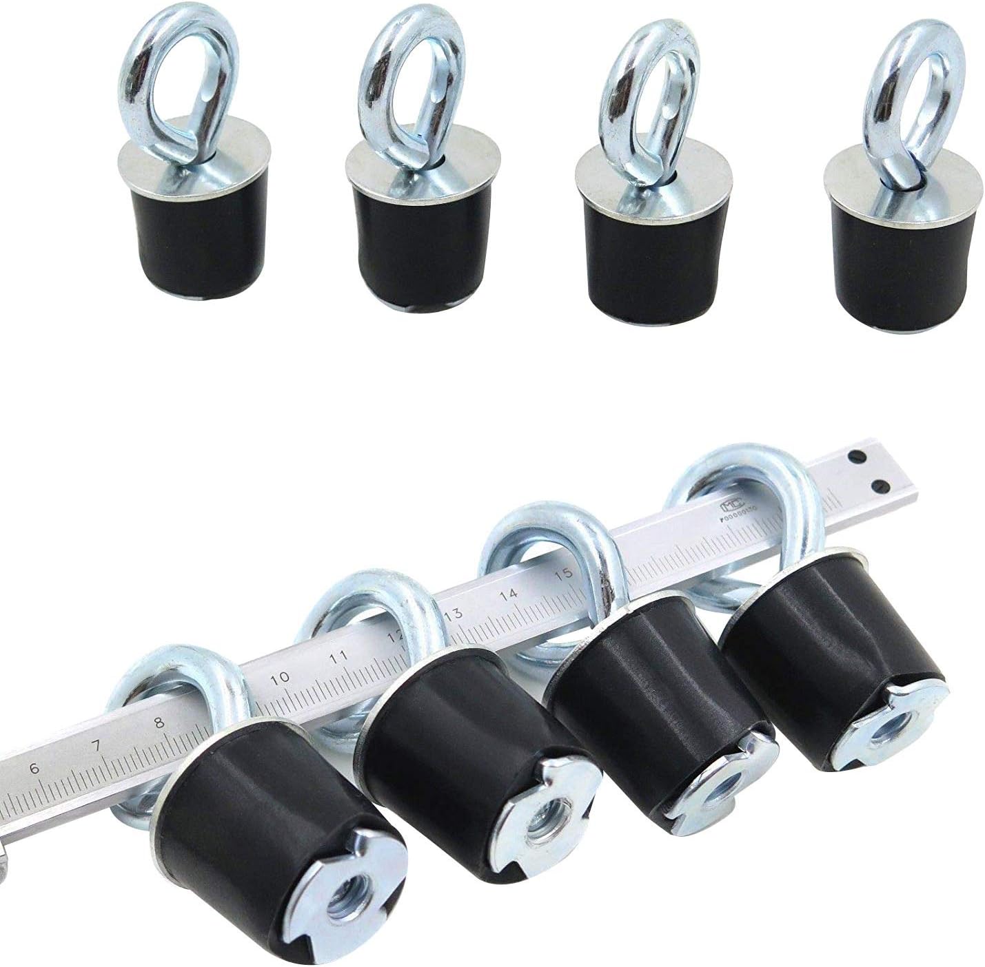 Motobiker ATV Tie Down Anchors, 8 Pcs 1” ATV UTV Tie Down Anchors