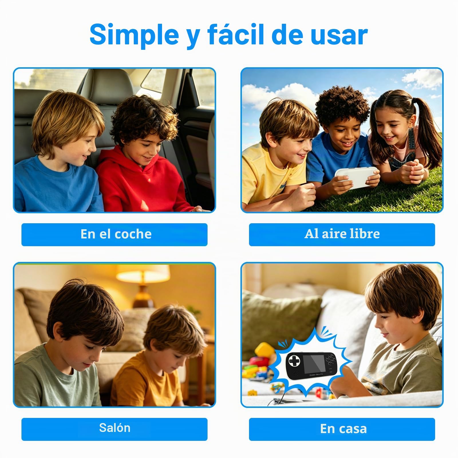 Consola de Juegos Portátil, 156 Juegos, Pantalla de 3.5",Recargable(Blanco) | Mini acrade Machine, 156 HD Clásico Retro Videojuegos, Pantalla LCD a Todo Color de 3.5", Creatividad de Regalos para niños