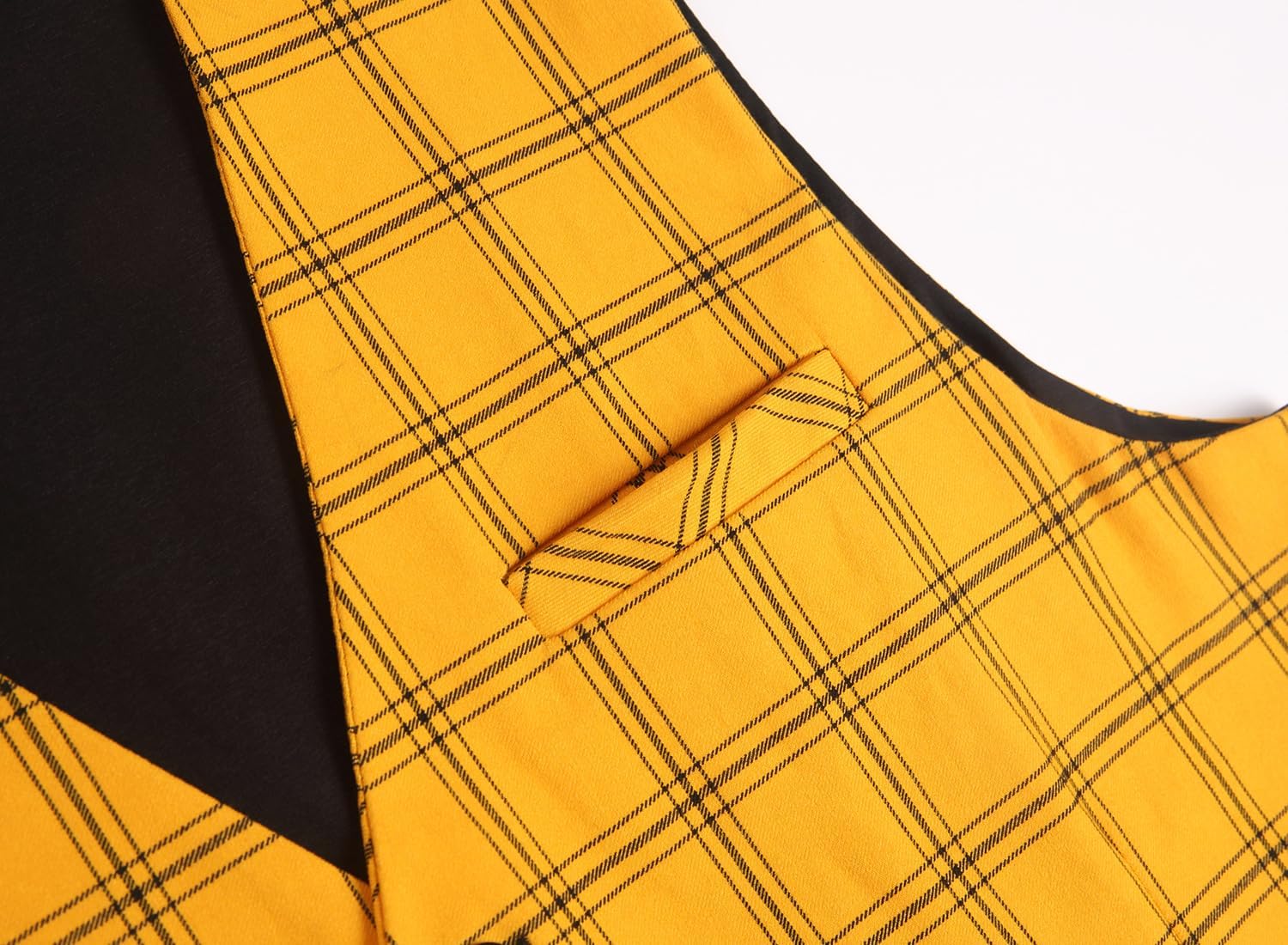 NOVOCCT Men's Slim Fit Suit Vest for Business & Casual, Lightweight and Elastic for Office,Special Occasions Plaid Suit Vest