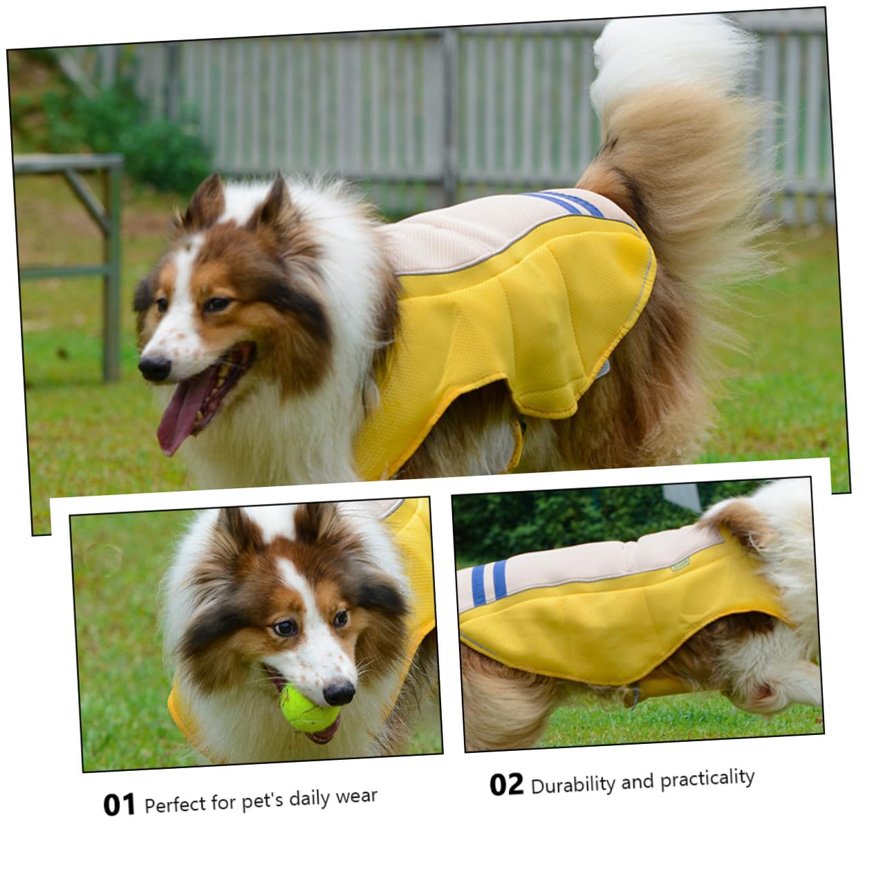 Gilet pour Chien Respirant Polyester Protection Solaire Légère et Confortable pour Chats et Chiens Vêtement Rafraîchissant pour Animaux de Compagnie