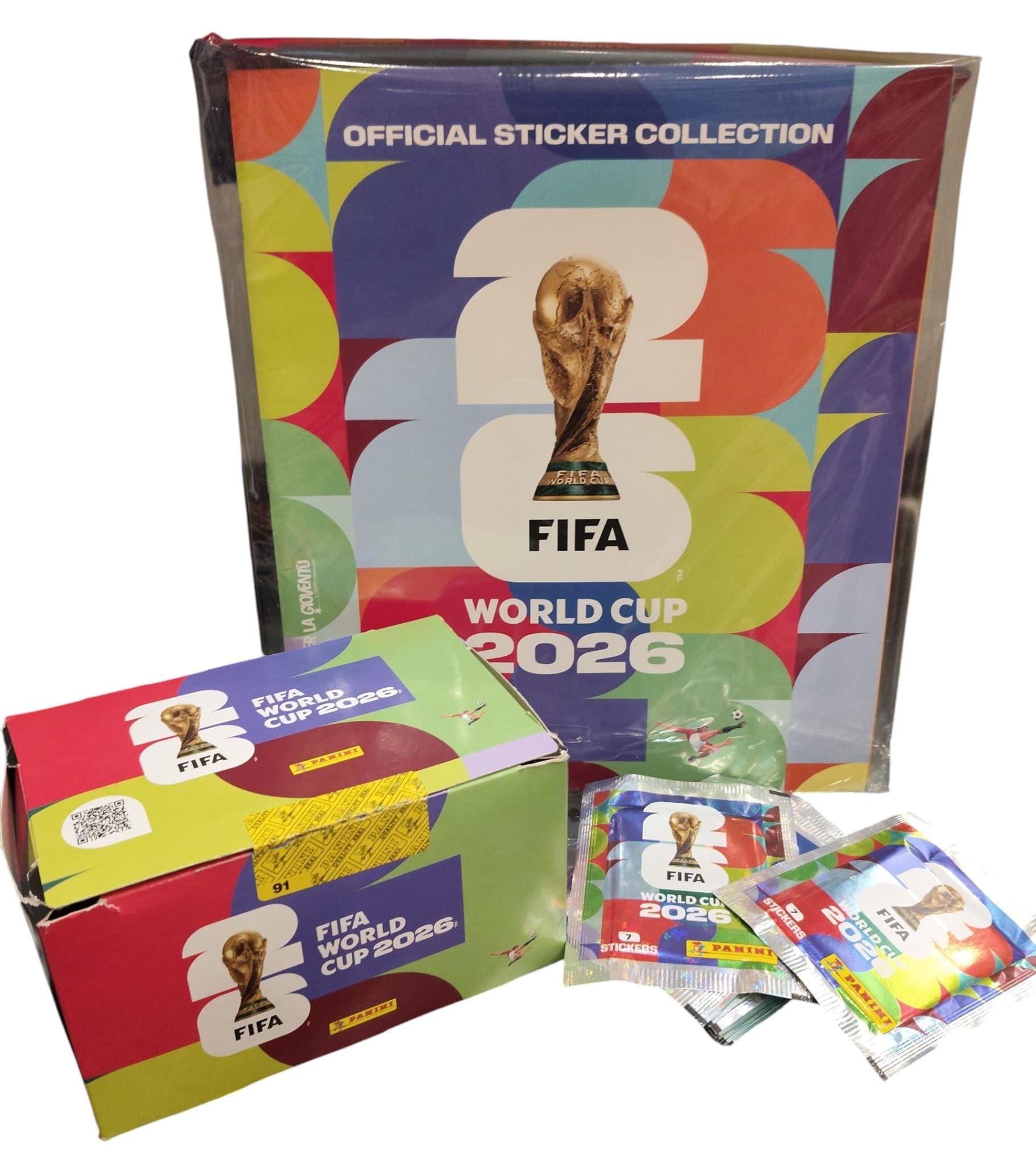 Panini FIFA World Cup 2026-30 Bustine + Omaggio Album Vuoto (Cofanetto senza Scatola) - Collezione Figurine Ufficiale