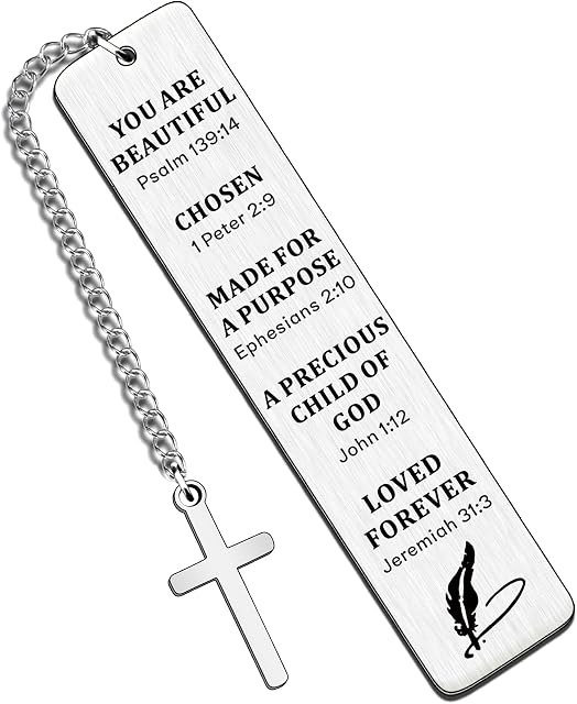 HULALA Inspirational Christian Bookmark Gifts for Women Bible Verse Christian Gift for Book Lovers Girls Daughter Birthday Friends Religious Gifts Christmas