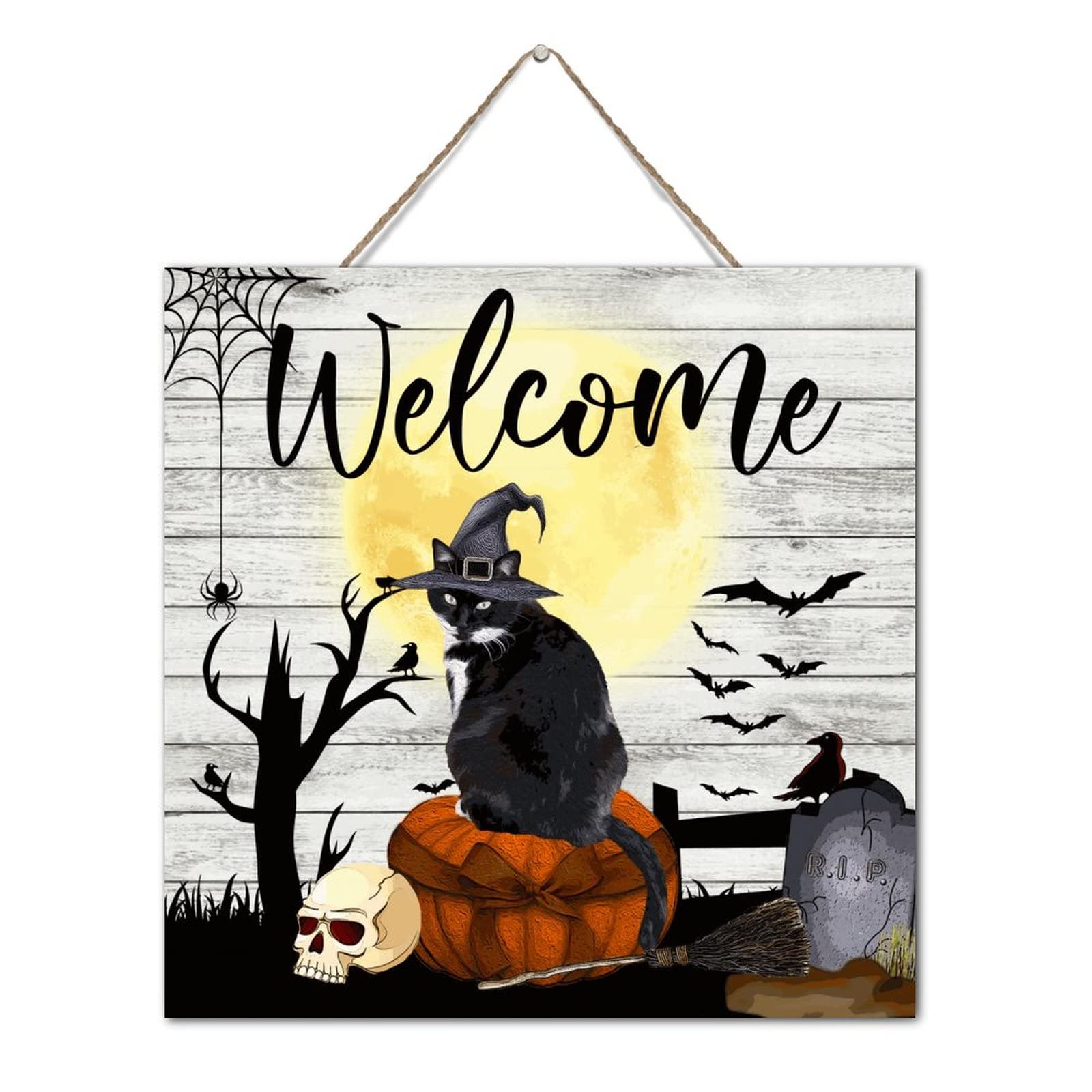 Panneau mural en bois pour transformer une décoration fade en espace d'Halloween festif