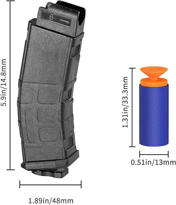 30PCS Refill Darts & 2PCS Clip for Cuteland Blaster 760131, 760030, 18+
