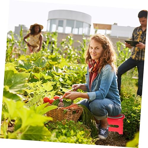 Miniatura 5 de Taburete portátil de plástico para niños y niñas, plegable, ligero, seguro para niños, versátil para actividades al aire libre en interiores