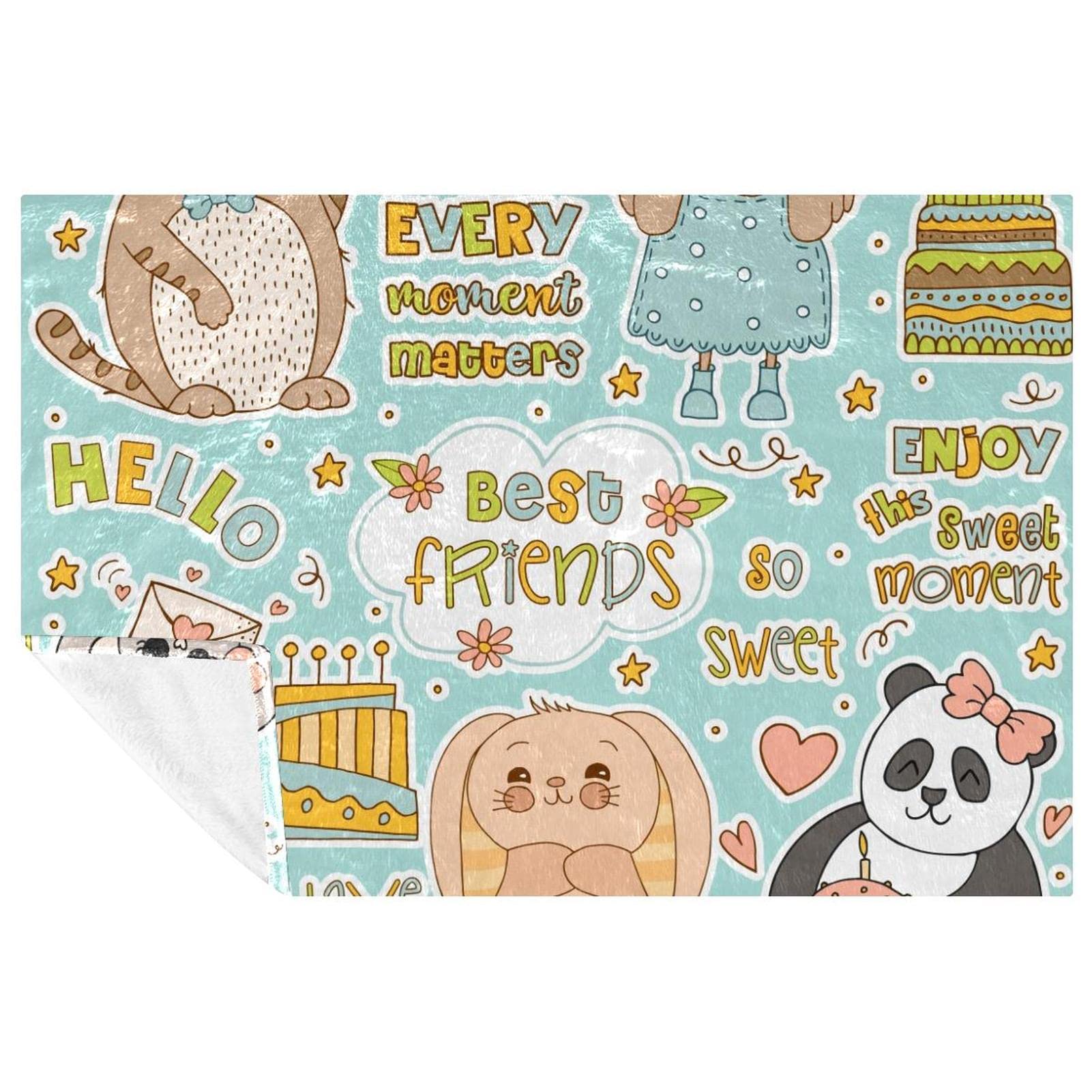 Couverture douce lit et canapé Best Friends pour rester bien au chaud pendant les nuits fraîches