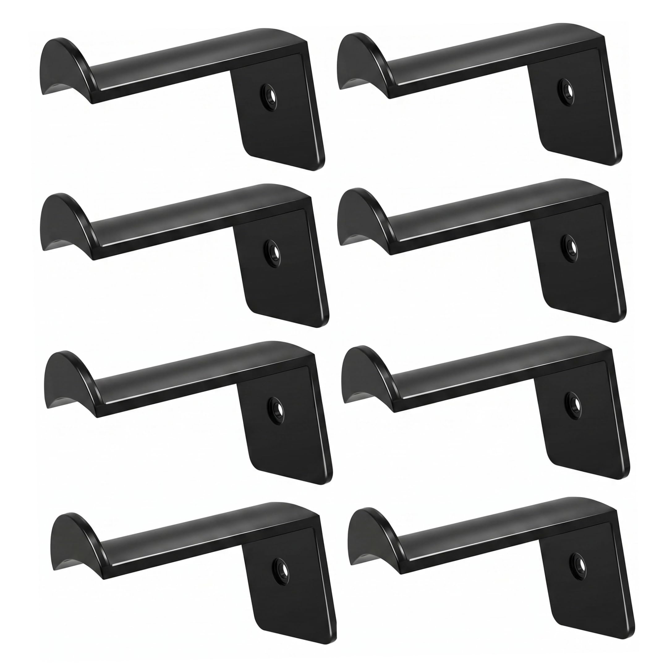 Bonalake 8 PCS Cowboy Hat Hooks for Wall, Adhesive & Screw Plastic Hat Hooks for Wall Storage Hook Entrance/Living Room/Bedroom Use cowboy hanger adhesive for