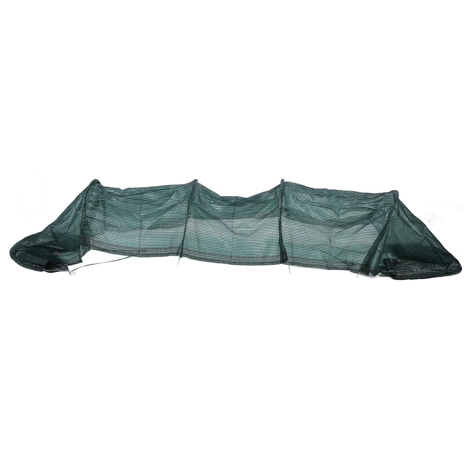 Serre Tunnel Portable de 300 Cm, 6 Piquets en Cercle (Blackish
