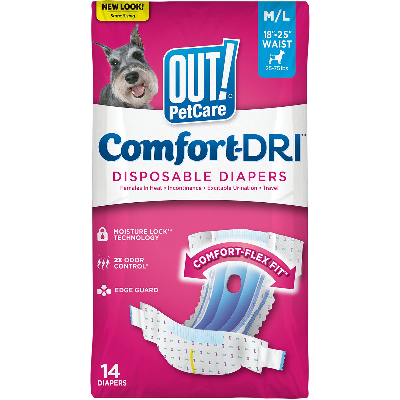 OUT Disposable Female Dog Diapers (M/L) (B09FYY3F8C) Amazon Price History, Amazon Price Tracker