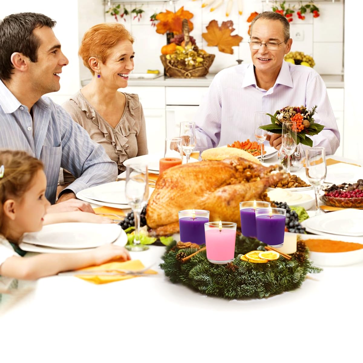 Amazon.co.jp: アドベントキャンドル 20個パック クリアガラスホルダー