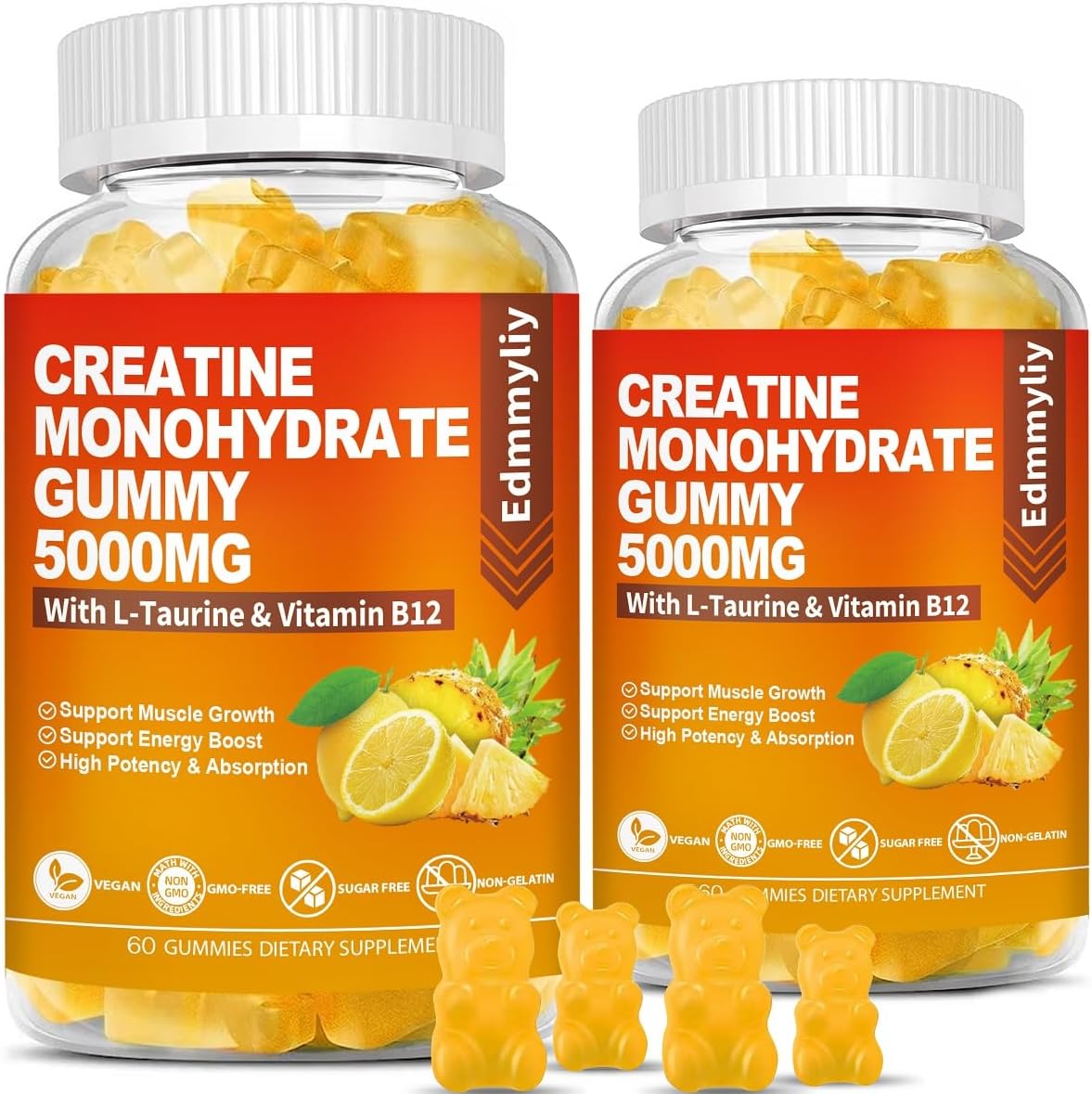 ElevateLife Creatine Monohydrate Gummies 5000mg for Men