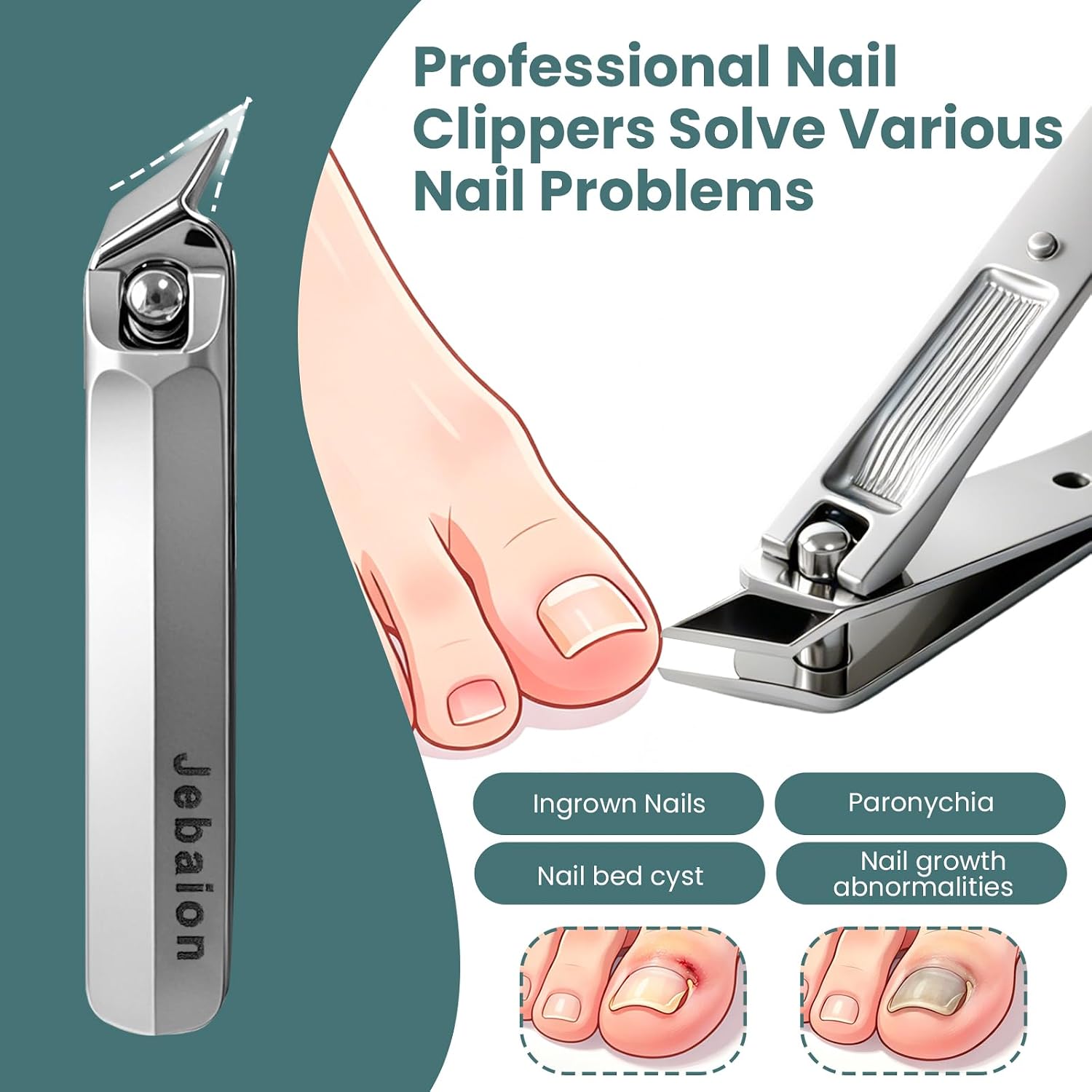 10-in-1 Manicure & Pedicure Set, Professional Stainless Steel Nail Care Kit with Portable PU Leather Travel Case, Ideal Gift for Women and Men (Brown)