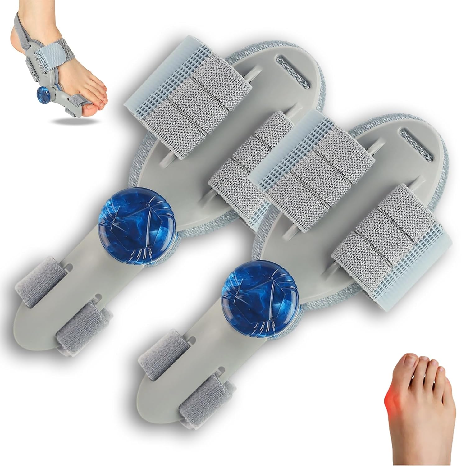 Align Toe Pro Fix for Women Men Big Toe Straightener Bunion Fix with Adjustable Knob, Recovio Health AlignToe Pro (2 PCS)