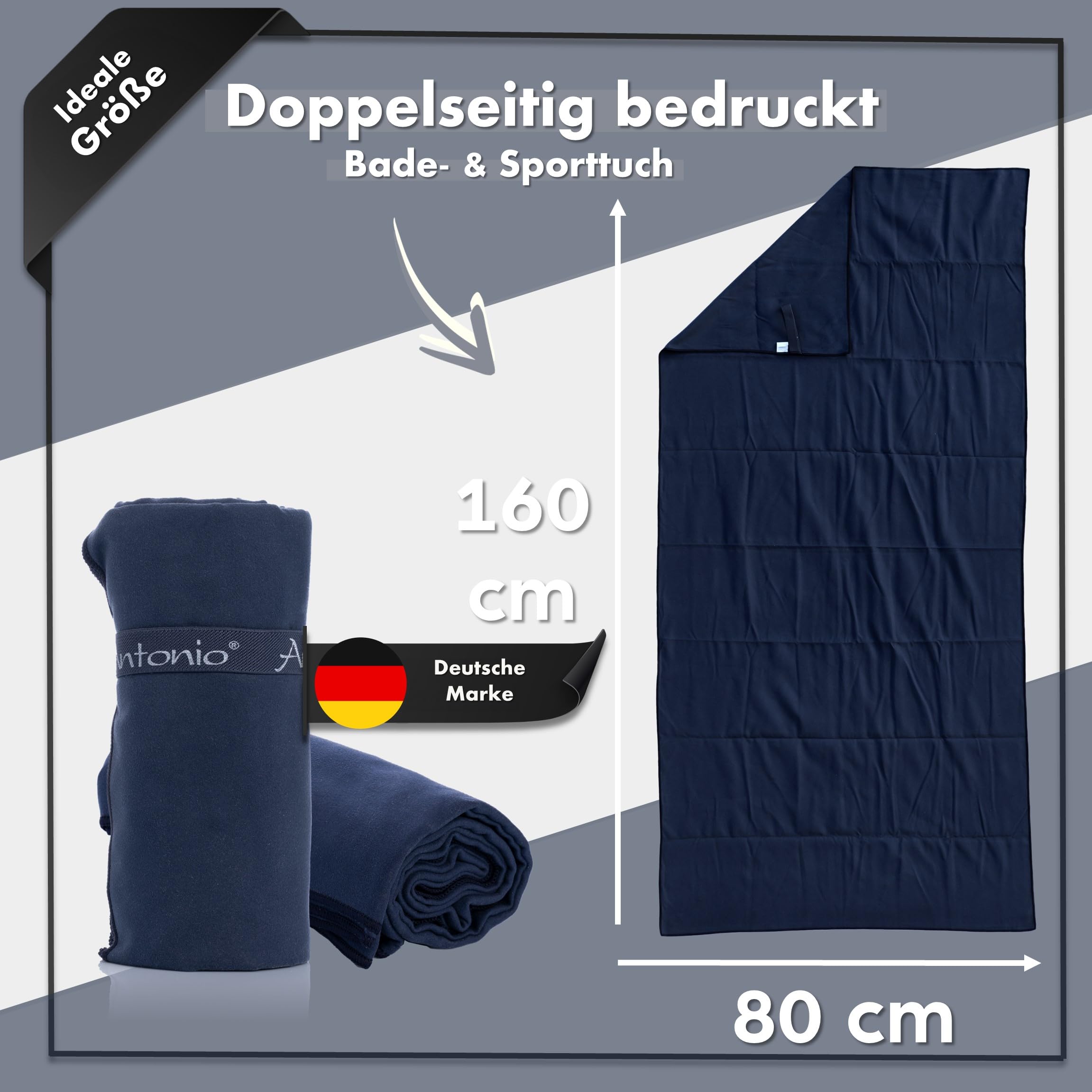 Antonio Toalla De Playa De Microfibra Y Toalla De Baño XXL De 160