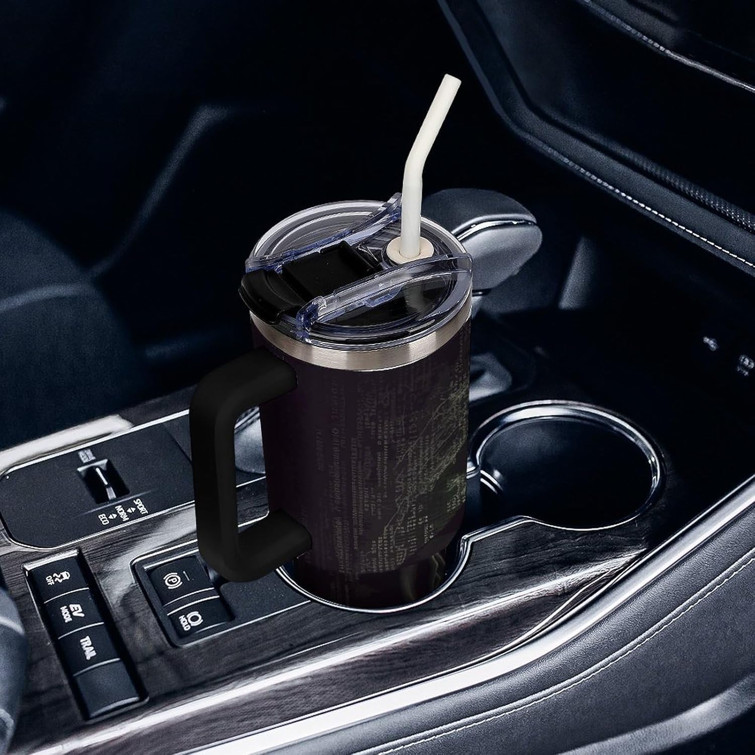 40 Oz Tumbler with Straw And Lid Hacker Insulated Travel Coffee Mug Stainless Steel Water Bottle Vacuum Insulated Tumblers for Sport Work Car Travel Weekends