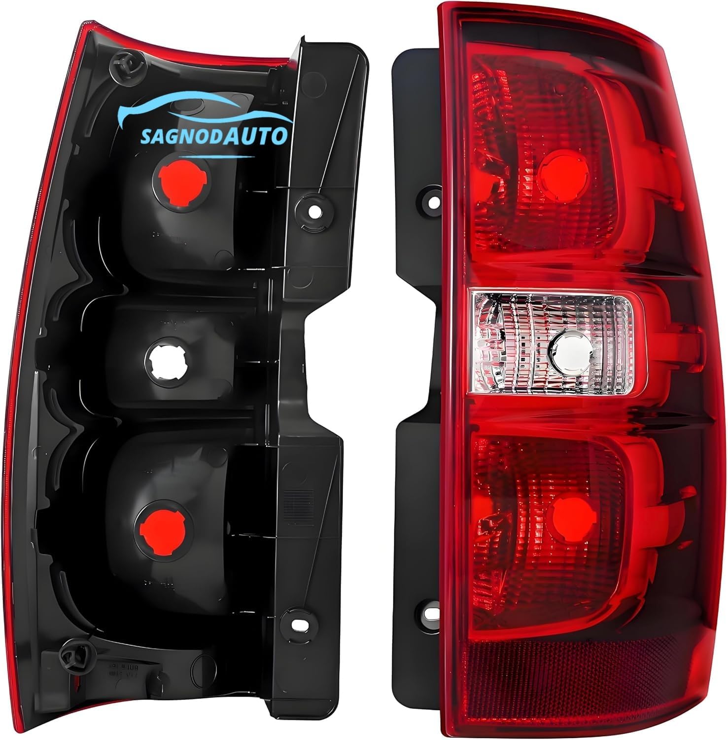 Tail Lights compatible with 2007-2014 Chevy Tahoe/Suburban For Driver And Passenger Side