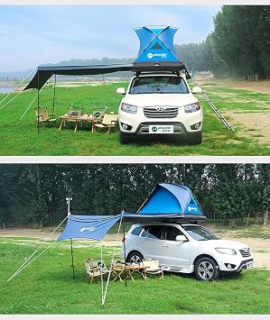 TentHome 2 Person Inflatable Car Rooftop Tent Easy Set-up Large Outdoor Glamping Camping Tent for SUV,Truck and Universal Auto Self-driving Touring