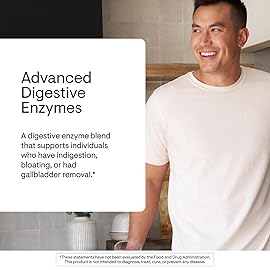 THORNE - Advanced Digestive Enzymes - Blend of Digestive Enzymes to Aid Digestion - Gut Health Support with Pepsin, Ox Bile & Pancreatin* - 90 Servings