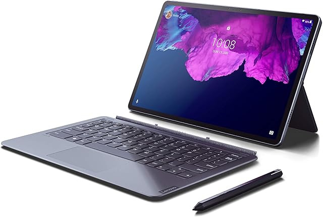 Lenovo Tab P11 Pro 11.5 Inch 2K OLED Tablet (Octa-Core 2.2 GHz, 6 GB RAM, 128 GB Storage, Android 10)  Slate Grey - with Keyboard Pack and Precision Pen