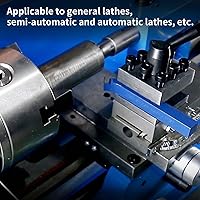 Vista 8 de 10 piezas de herramientas cortadoras de torno de metal de 1/4 de pulgada con punta de carburo, juego de corte de bits C6, para torneado de torno