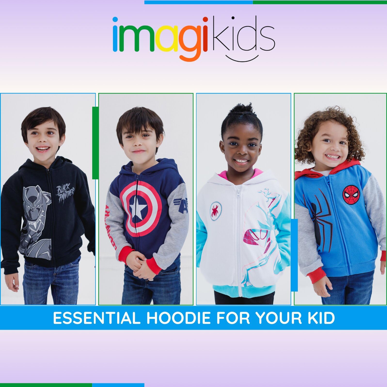 Marvel Spider-Man Avengers - Felpa con cappuccio in pile con zip per cosplay, taglie da bambino a bambino grande (2T - 18-20)
