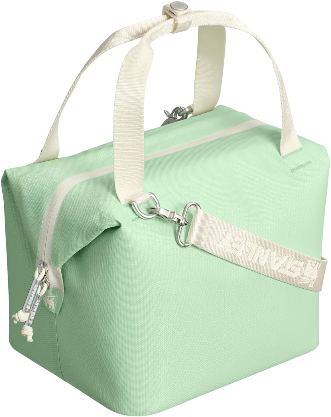 Stanley All Day Julienne Mini Soft Cooler Bag and Lunch Box 7.4 Quarts | 10 Can Cooler with Handles and Strap | Stays Cold for Hours | Insulated Travel Bag with Zipper | BPA-Free | Pistachio - Image 3