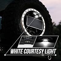 Vista 6 de Luces traseras LED de persecución, 5 modos (intermitente, cortesía, reversa, marcha y freno), barra de luz de freno de persecución para Polaris RZR