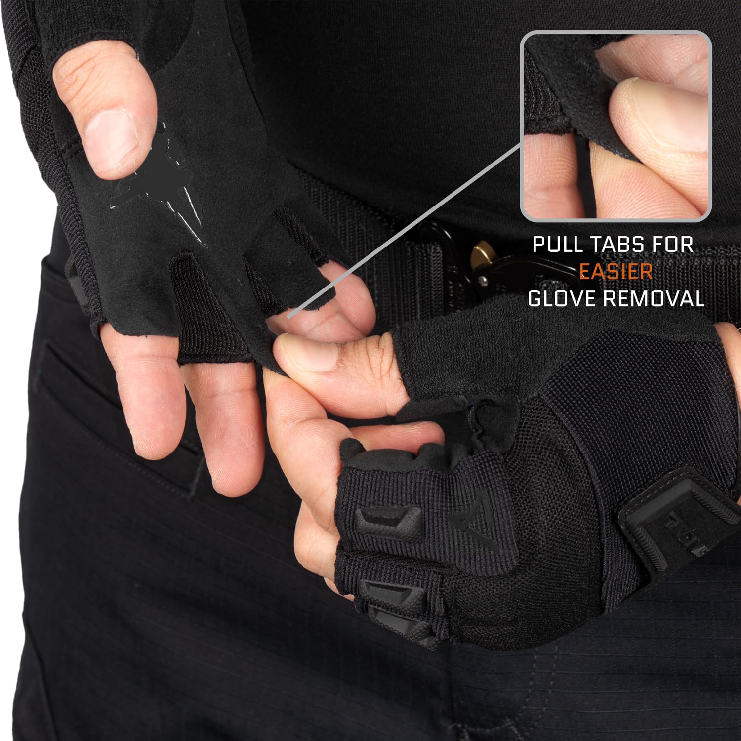 Guantes tácticos sin Dedos ACE Schakal para Paintball y Deportes de Tiro
