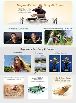 realme 15 Pro 5G Smartphone (12GB RAM, 256GB Storage) | 6.8 144Hz OLED Display | Snapdragon 7 Gen 4 | 50MP OIS Camera | 7000mAh | 80W Fast Charging | Android 15 | 12m (Velvet Green)