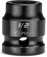 Vista 18 de Capri Tools Dado de impacto corto de 1 pulgada, transmisión de 1/2 pulgada, 6 puntos, SAE